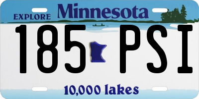MN license plate 185PSI