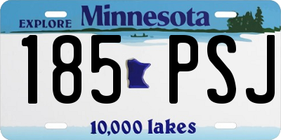 MN license plate 185PSJ