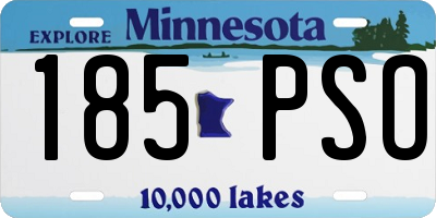 MN license plate 185PSO