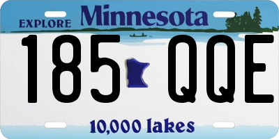 MN license plate 185QQE