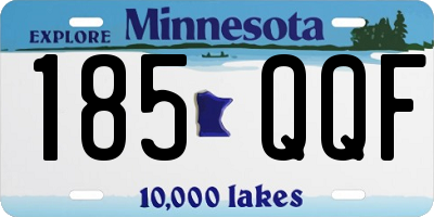 MN license plate 185QQF