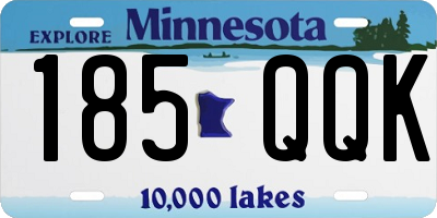 MN license plate 185QQK