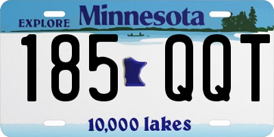 MN license plate 185QQT