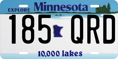 MN license plate 185QRD