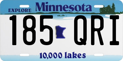 MN license plate 185QRI