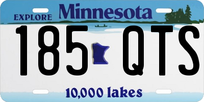 MN license plate 185QTS