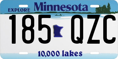 MN license plate 185QZC