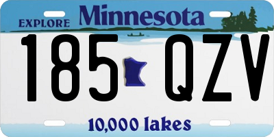 MN license plate 185QZV