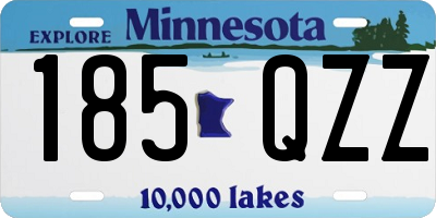 MN license plate 185QZZ