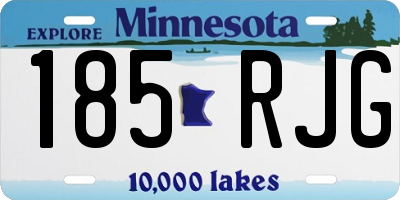 MN license plate 185RJG