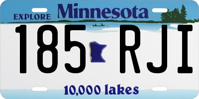 MN license plate 185RJI