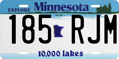 MN license plate 185RJM