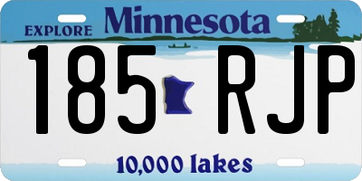 MN license plate 185RJP
