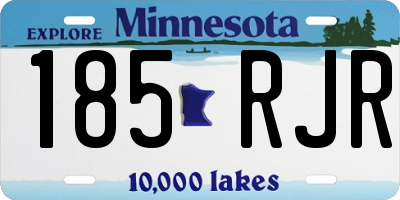 MN license plate 185RJR