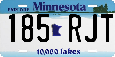 MN license plate 185RJT