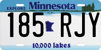 MN license plate 185RJY