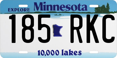 MN license plate 185RKC