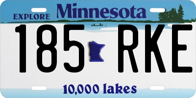 MN license plate 185RKE