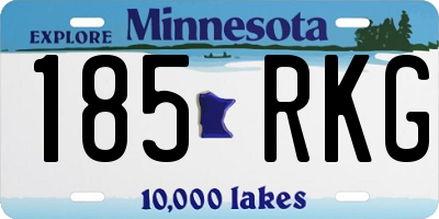 MN license plate 185RKG