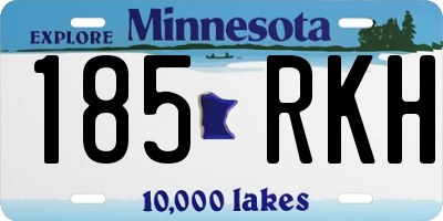 MN license plate 185RKH