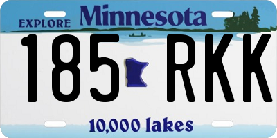 MN license plate 185RKK