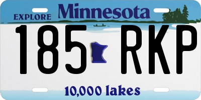 MN license plate 185RKP