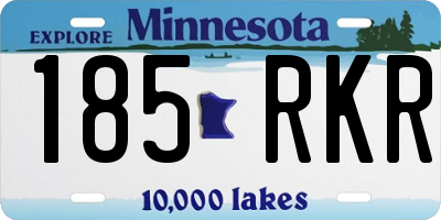MN license plate 185RKR