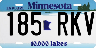 MN license plate 185RKV