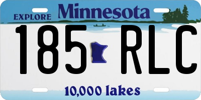 MN license plate 185RLC