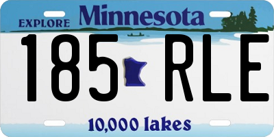 MN license plate 185RLE