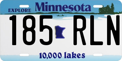 MN license plate 185RLN