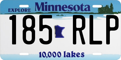 MN license plate 185RLP