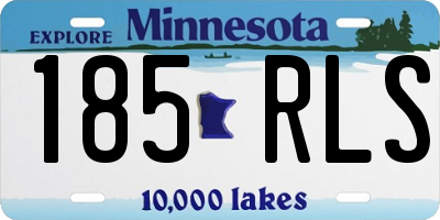MN license plate 185RLS