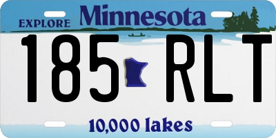 MN license plate 185RLT