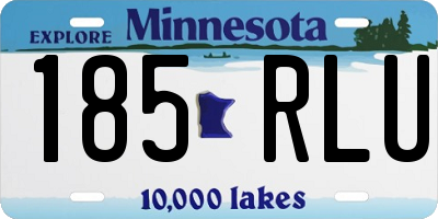 MN license plate 185RLU