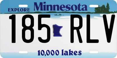 MN license plate 185RLV
