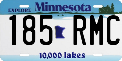 MN license plate 185RMC