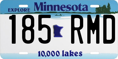 MN license plate 185RMD