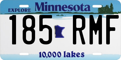 MN license plate 185RMF