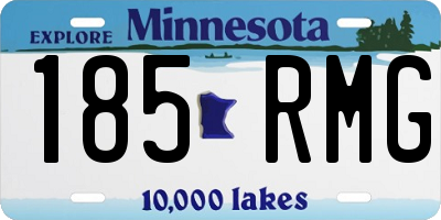 MN license plate 185RMG