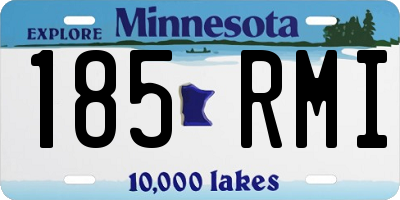 MN license plate 185RMI