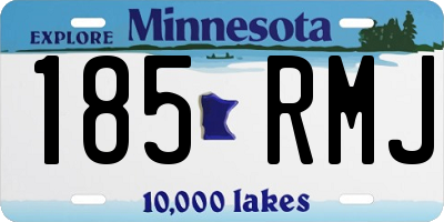 MN license plate 185RMJ
