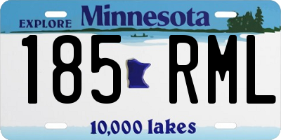 MN license plate 185RML