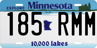 MN license plate 185RMM