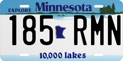 MN license plate 185RMN