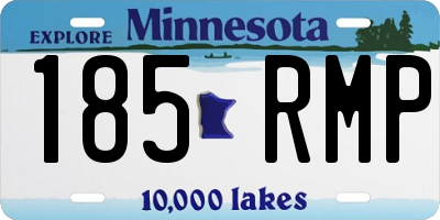 MN license plate 185RMP