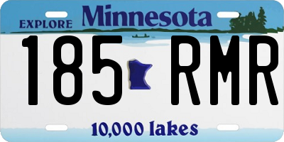 MN license plate 185RMR