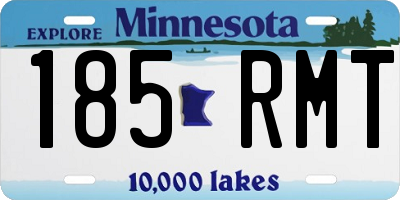 MN license plate 185RMT