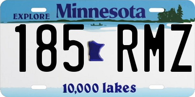 MN license plate 185RMZ