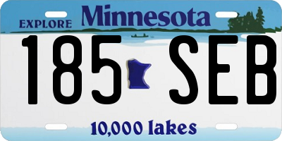 MN license plate 185SEB